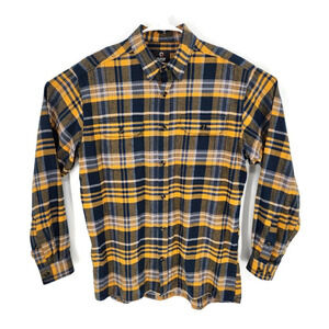 Guide Gear Mens Button-Up Shirt Multicolor Plaid Long Sleeve Pockets L